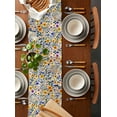 thumbnail image 2 of Farmhouse Wildflowers Table Runner 36 Inches, Watercolor Colorful Flowers Floral Bed Runner Dresser Scarves Tabletop for Indoor Outdoor Parties/Ceremony/Banquet, 13"x 36", 2 of 8