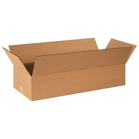 Box Partners Long Corrugated Boxes 24 x 6 x 4 Kraft 25/Bundle 2464