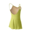 thumbnail image 5 of DAETIROS Girls Ballet Dress with Skirt Adjustable Straps Camisole Soft Cotton Blend Girls Green Kids Little Big Girl,Size 14-15 T, 5 of 9