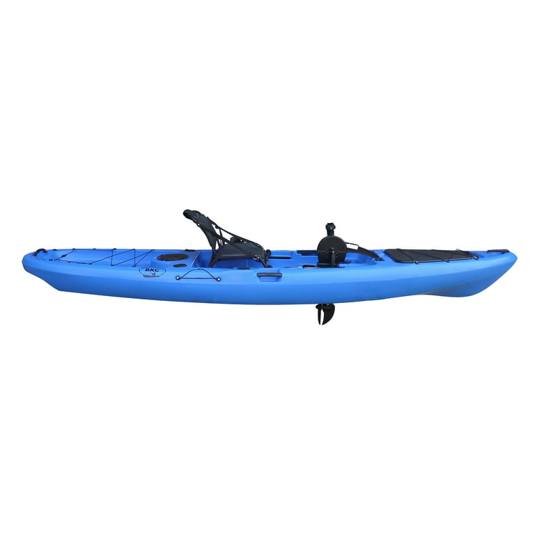 BKC UH-PK13 Pedal Drive Solo Traveler 13-Foot Kayak - Pedal Propeller Drive  Single-Person Sit On Top Fishing Kayak with Pedal Drive, Rudder System,  Paddle, and Seat Included 
