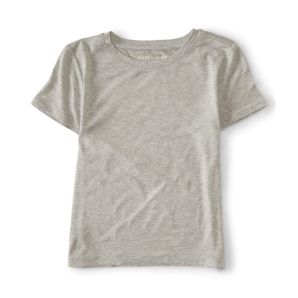 Aeropostale Camiseta básica sólida para mujer, gris, mediana