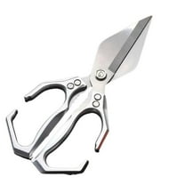 Multifunctional Heavy-Duty Kitchen Shears - Stainless Steel Scissors for Cutting Poultry, Meat, Fish, Bones, and More, Dishwasher Safe