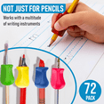 thumbnail image 5 of The Pencil Grip Neon Grippers 72-Pack, Pencil Grips for Handwriting, Ergonomic Pen Holder for Righties & Lefties, Writing Practice for All Ages, Writing Tool with Finger Cushion, 5 of 8