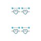 thumbnail image 1 of Qarigey 4 piezas anillos para pezones cuerpos de acero inoxidable adorno para accesorio de joyería mujer decoración de pecho para niña azul Azul 2piezas Qarigey  CBP270787, 1 of 6