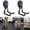 2pcs*M+black, variant on Heavy-Duty Magnetic Double-Claw Hook,Magnetic Double Hook with Anti-Slip Rubber Coating No-Drill Wall Mount Magnet Hanging Holders for Garages,Workshops,Kitchens,or Offices (2pcs*M+Black)