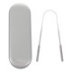 thumbnail image 1 of Dispositivo de higiene bucal en forma de U, raspador de lengua de acero inoxidable con caja (plateado), 1 of 7