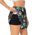 thumbnail image 2 of Disketp Rottweiler Print Women's Shorts Workout Shorts for Athletic Gym Running Shorts with Phone Pockets Large, 2 of 8