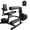 Black with 50lb Black Plates, variant on MITONOS Leg Extension and Curl Machine, 4 in 1 Lower Body Workout Machine, Adjustable Leg Curl Machine,Leg Extension Machine with Exercise Bench, Home Gym Weight Machine