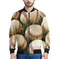thumbnail image 5 of Chaquetas de béisbol con estampado gráfico de moda para hombre, chaqueta bomber con estampado 3D de manga larga, tendencia de primavera y otoño, abrigo deportivo informal para niños, 5 of 5