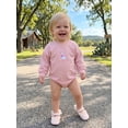 thumbnail image 4 of Cenuakty Baby Boys Girls Romper Long Sleeve Round Neck Goose Embroidery Bodysuit Newborn Fall Playsuit, 4 of 9