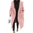 thumbnail image 2 of Uinagy Women's Sherpa Long Coat Jacket, 2 of 4