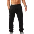 thumbnail image 1 of Pantalones Casuales Anchos Y Rectos De Algodón, Lino, Para H, 1 of 3