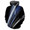 thumbnail image 3 of Sudadera con capucha con estampado 3D de rayas y empalme para hombre, sudadera con patrón de bloques de color, sudadera de manga larga para ocio callejero, sudadera holgada, 3 of 5