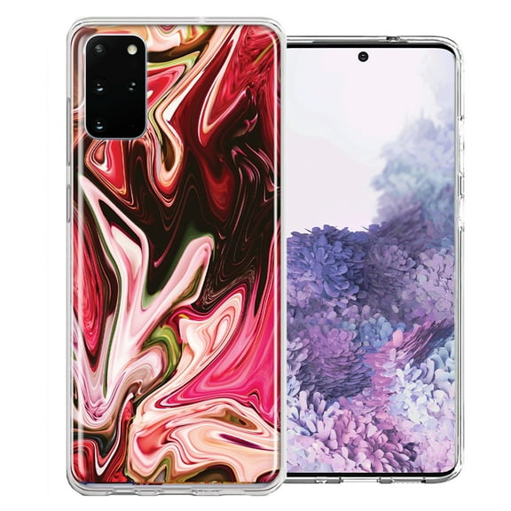 MUNDAZE For Samsung Galaxy S20 Pink Abstract Design Double Layer Phone Case Cover