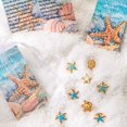 thumbnail image 4 of Alfileres con forma de estrella de mar para regalos de agradecimiento para empleados con bolsa de organza, 4 of 7