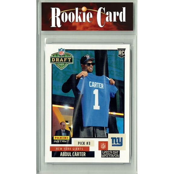 Certified Mint  Abdul Carter 2025 Panini Instant #NFLDN-3 NFL Draft Rookie Card New York Giants