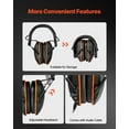 thumbnail image 6 of Electronic Safety Earmuffs with 5.3 Bluetooth Sound Amplification NRR23dB Noise Reduction for Shooting Lawn Mowing Work, 6 of 6