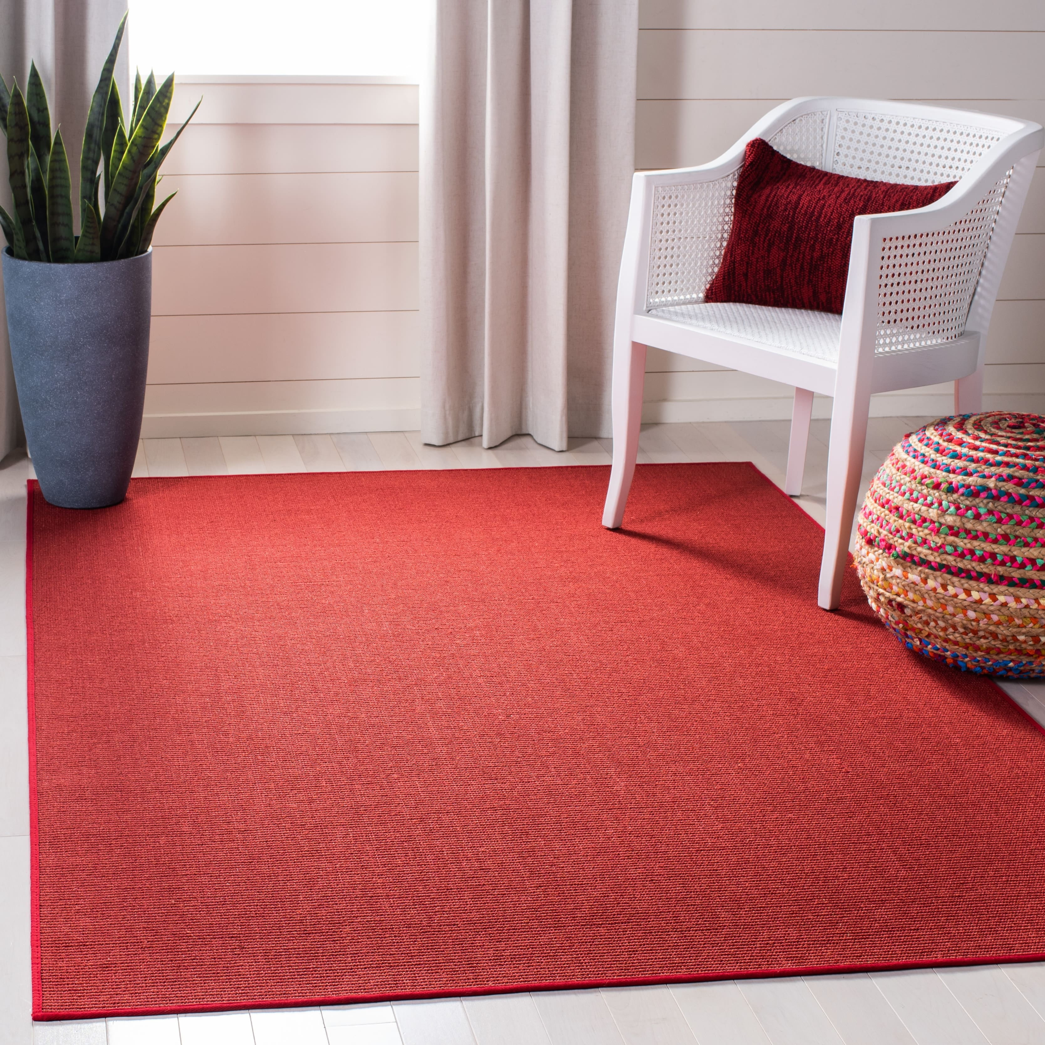 SAFAVIEH Martha Stewart Maximillian Solid Area Rug, Charcoal, 6' x 9'