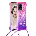thumbnail image 2 of Funda para Samsung Galaxy S20 Ultra 5G Brillantina Líquida Divertida Reluciente y con Cristales en Movimiento Cuerpo Cruzado con Cordón Ajustable, 2 of 5