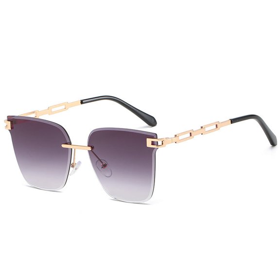 Frameless Unisex Sunglasses Gradient Lens for Outdoors Sports Travel Glasses UV Protection Lightweight Comfort