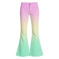thumbnail image 4 of Mnyotv Gradient Print Flared Leggings for Girls Casual High Waisted Sports Yoga Pants with Pockets Size 15-16 Year, 4 of 4