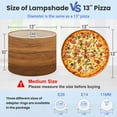 thumbnail image 2 of Lampshades 2 Pack Wooden Wood Texture Brown wood texture coming from natural tree wooden 13"x13"x10" Light Shade for Table Lamps Floor Lamp Shades Lampshade Replacement Easy Assembly, 2 of 8