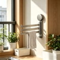 thumbnail image 4 of Outdor 3 Arms Towel Rack With Suction Cup No Drill Easy Install Wall Mounted Bathroom Towel Rack 180 ° Rotation Space Saving Towel Bar For Bath Kitchen, 4 of 4