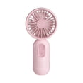 thumbnail image 3 of Dailihome Mini Portable Handheld Fan, 3 Speed USB Rechargeable Pocket Fan, Lightweight Small Personal Cooling Fan for Women Men Outdoor Travel Camping, Pink, 1pc, 3 of 9