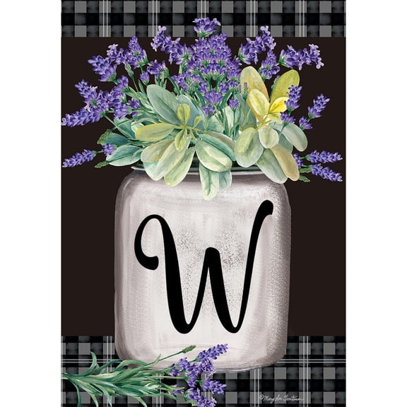 Briarwood Lane Everyday Garden Flag 12x18 For Outdoor Farmhouse Monogram Letter W Garden Flag Flags For Outside