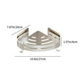 thumbnail image 3 of tzyudk Bath Corner Shower Shelves Adhesive Caddy Wall Mounted No Drilling Racks Shower Organizer Basket Aluminum Storage For Bathroom Kitchen Affordable Useful Silver Aluminum Alloy, 3 of 6