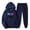Navy, variant on JURANMO Women's Two Piece Set, Women's 2 Piece Outfits Sweatsuit Sets Oversized Hoodies Wide Leg Sweatpant Tracksuit 2024 Fall Matching Lounge Set Todays Daily Deals Black XL