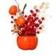 thumbnail image 2 of Bonsái artificial con ramas de flores y frutas para Año Nuevo, adorno primaveral, decoración para el hogar y la oficina, planta artificial estilo bonsái, decoración para el Festival de, 2 of 9