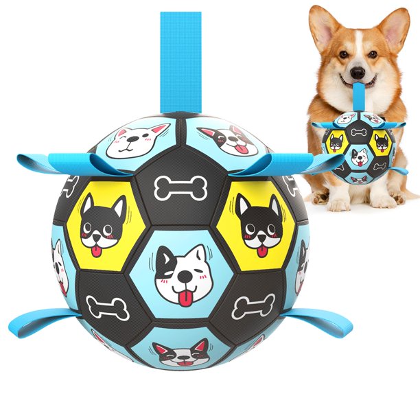 Pelota de fútbol de juguete para perros ZestPulse ZestPulse, pelota de pastoreo para perros