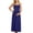 Navy, variant on XiYing Sundresses for Women, Women's Maternity Solid Sleeveless Maxi Dress, Stretchy A-Line for All Trimesters, Floor-Length Square Neck, Casual Flowy Style, One Size Fits ,