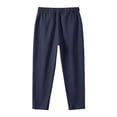 thumbnail image 5 of yillto Men’s Casual Pants Elastic Drawstring Waist Pants Loose Straight Leg Long Beach Sweatpants, 5 of 5