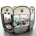 thumbnail image 5 of Casa portátil para Perros, jaulas para perros grandes y pequeños, casas para perros al aire libre, parque infantil para interiores, tienda de cama plegable para cachorros y gatos (114cm x 58cm), 5 of 5