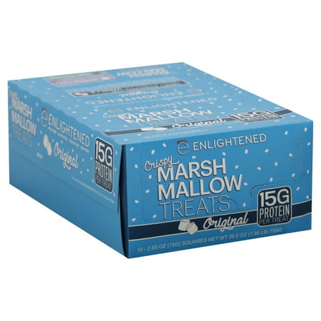 Beyond Better Foods Enlightened Crispy Marshmallow Treats Original - 10 - (Best High Fiber Crackers)