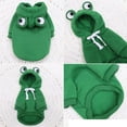 thumbnail image 2 of Pet Clothes, Dogs Hooded Sweatshirt Fruit Warm Coat Sweater Cold Weather Costume for Puppy Small Medium Large Dog Green Frog S, 2 of 5