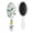 White-84, variant on Tropical Sunset Palm Tree Hair Brush, Hawaiian Paradise Detangler Paddle Brush with Beach Vacation Design, Soft Bristle Hairbrush for Wet Dry Hair, Gift Idea