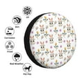 thumbnail image 4 of Goofa easter Pattern Universal Tire Cover for Jeep, SUV, Truck, and Trailer – Waterproof, UV-Resistant,Easy to Install, Fits 14"-17" Tires-15 inch, 4 of 6