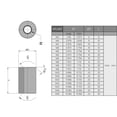 thumbnail image 5 of HUGFEGWE Round Connector Nuts Rod Coupling Nut Threaded Sleeve Rod for Continuous Threaded Rod 5PCS CJB91-25828, 5 of 5