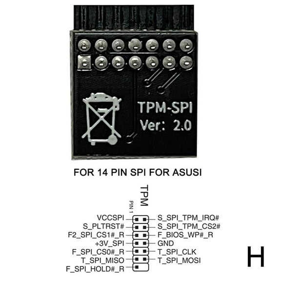 Tpm2.0 Security Module Supports Multi-brand Motherboards 20-1pin .New Sell D3K9