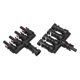 thumbnail image 1 of Conector De Rama Y Solar, Resistencia A La Temperatura Resistencia A La Intemperie 2 Piezas 4 A 1 Conector De Rama Solar Impermeable IP68 Para El Hogar ANGGREK Solar Branch Connector, 1 of 8