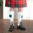 thumbnail image 4 of Calcetines estilo kilt estilo Piper lavables a máquina de Claymore Imports. Los mejores calcetines escoceses para hombre, blancos (talla pequeña = 4-7)., 4 of 7