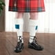 thumbnail image 4 of Calcetines estilo kilt estilo Piper lavables a máquina de Claymore Imports. Los mejores calcetines escoceses para hombre, blancos (talla pequeña = 4-7)., 4 of 7