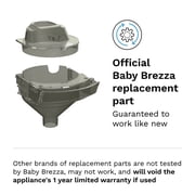 Baby Brezza Formula Pro Mini Replacement Funnel & Cover, Grey