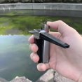 thumbnail image 4 of Metal Lighter Pipe Combo Portable Hitter Lighter Foldable Open Flame 2-in-1 Lighter Best Gifts for Men, 4 of 4