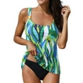 thumbnail image 1 of DPTALR Maillots de Bain Deux Pièces pour Femmes Été Plage Piscine Natation Tankini Tops Plus Boutons, 1 of 4