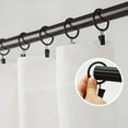 thumbnail image 6 of VEGCOO 35 Pcs Metal Curtain Clips Hooks, Black Shower Curtain Rings , Curtain Clips with Rings for Curtain Rods No Drilling, Shower Curtain Clips, for Living Room/Kitchen/Bedroom/Office Use(1.5In), 6 of 6
