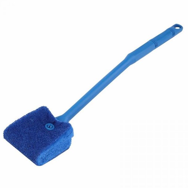 DoubleSided Aquarium Fish Tank Algae Brush NonSlip Long Handle Fish